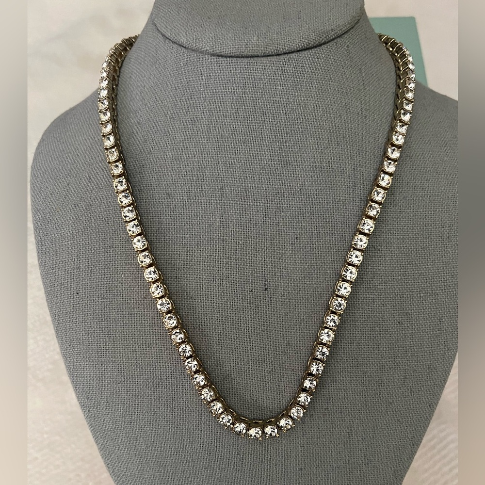 Men’s or Unisex Cubic Zirconia Bling Gold Plated Sparkly Necklace